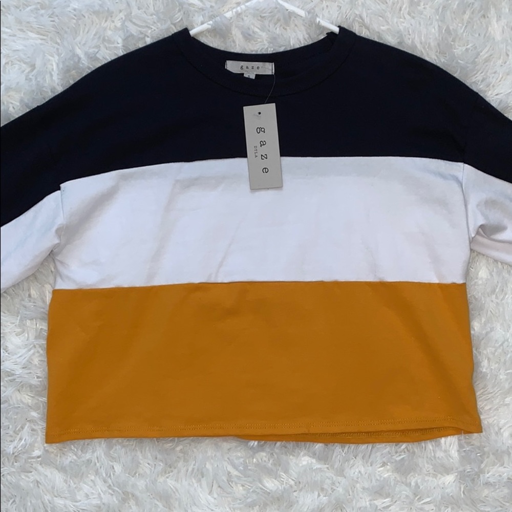 gaze long sleeve boxy top